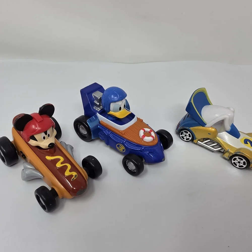 Disney Mickey Mouse Donald Duck Cars Lot of 3